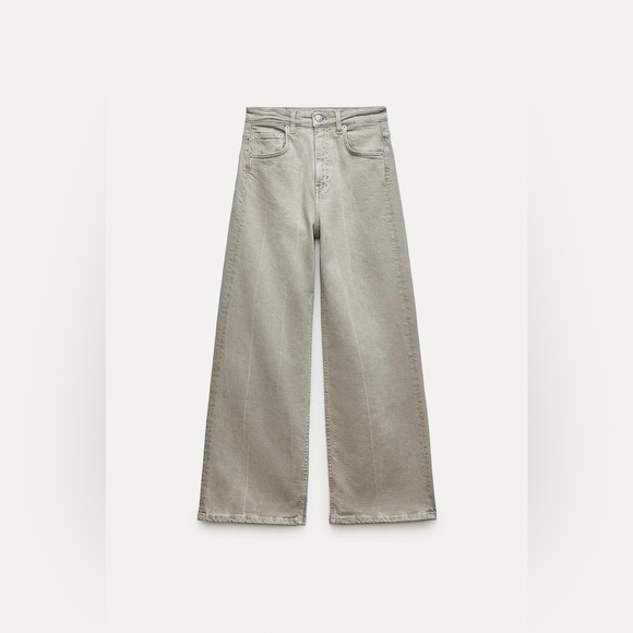 Zara ZW Collection High Rise Culotte Jeans - Picture 2 of 8